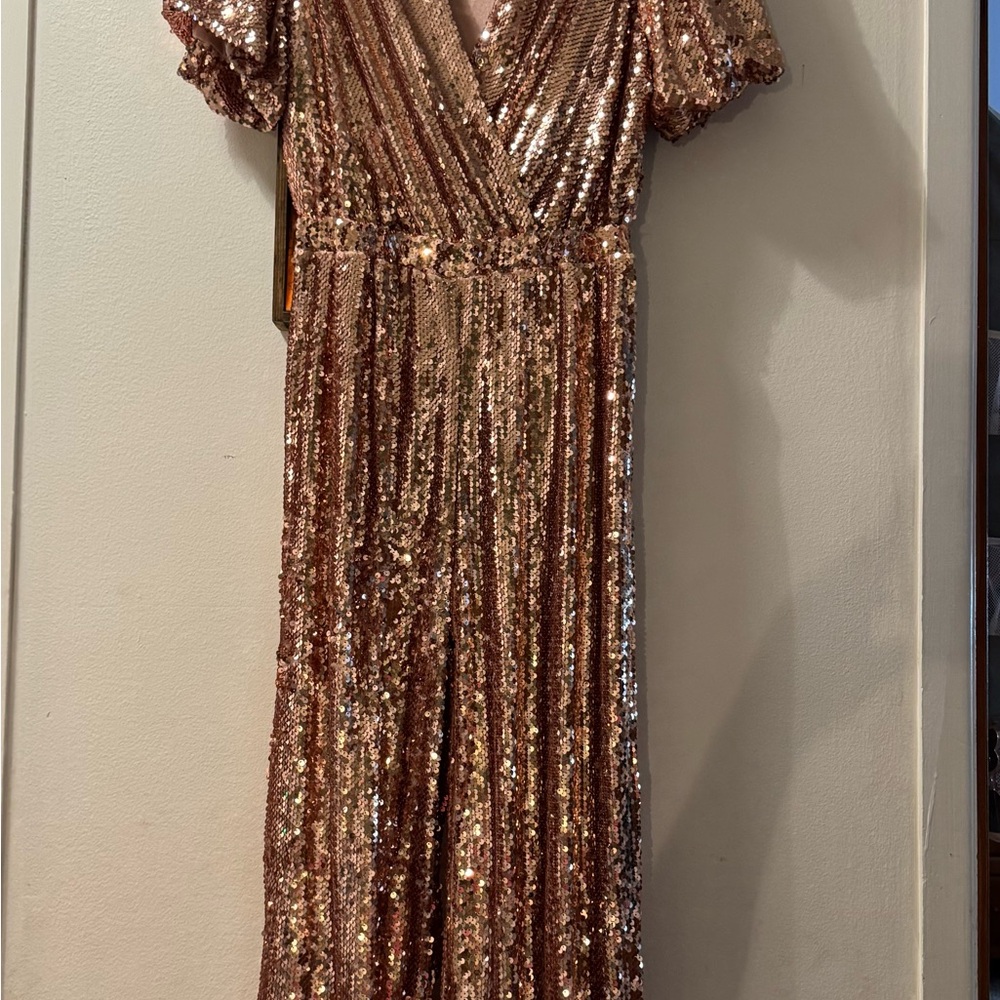 Gold Sequin Jumpsuit
